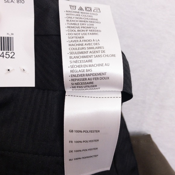 GS Perfect Fit Dress Pants Mens Size 54/32 Olive Green Alterable Trousers New - Picture 10 of 12